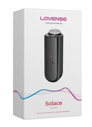 Lovense Solace Rechargeable Thrusting Pussy Masturbator - Black