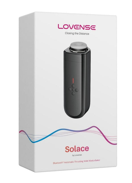 Lovense Solace Rechargeable Thrusting Pussy Masturbator - Black