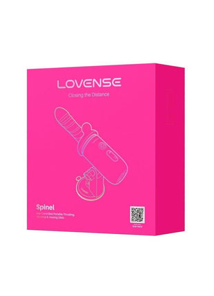 Lovense Spinel Massage Gun Dildo Thrusting Attachment and Heating Component - Pink/White