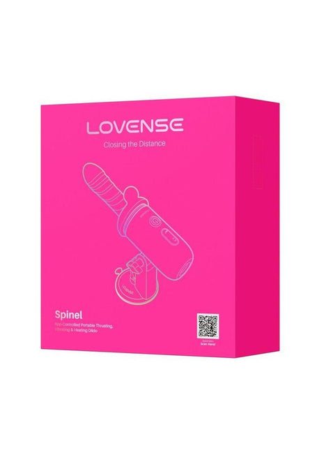 Lovense Spinel Massage Gun Dildo Thrusting Attachment and Heating Component - Pink/White