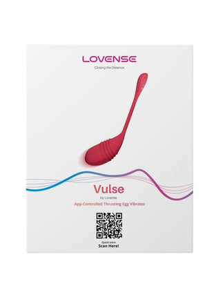 Lovense Vulse Rechargeable Silicone Egg Vibrator - Red