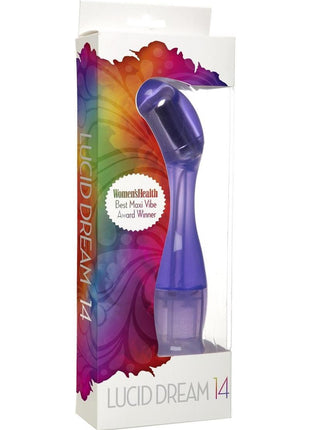 Lucid Dream No 14 Vibrator Waterproof - Purple - 9in