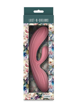 Lust-N-Dreams Samba Rechargeable Silicone Rabbit Vibrator - Pink