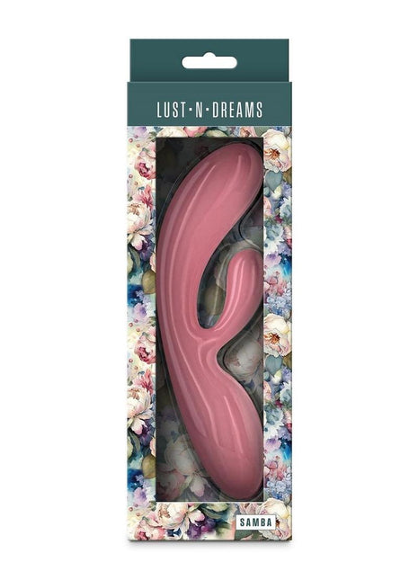 Lust-N-Dreams Samba Rechargeable Silicone Rabbit Vibrator - Pink