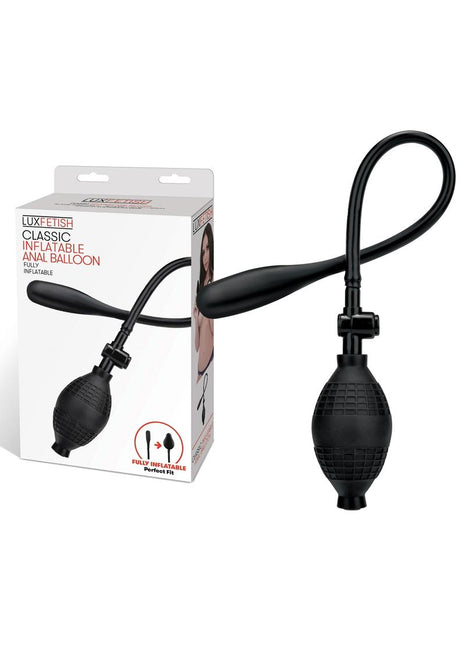 Lux Fetish Classic Inflatable Anal Balloon - Black