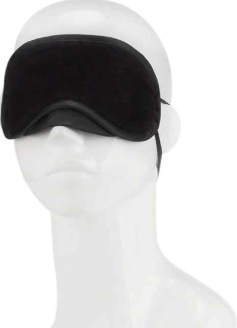 Lux Fetish Peek-A-Boo Love Mask - Black