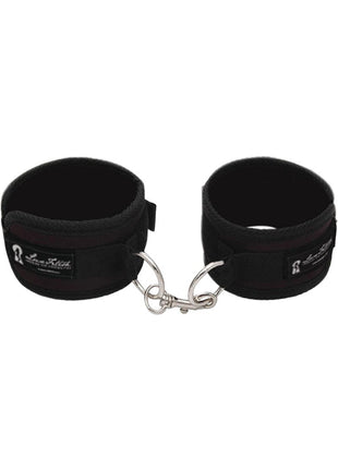Lux Fetish Quality Love Cuffs Adjustable - Black