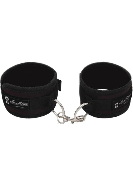Lux Fetish Quality Love Cuffs Adjustable - Black