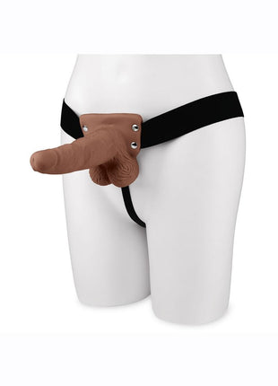 Lux Fetish Rechargeable Strap-On with Balls