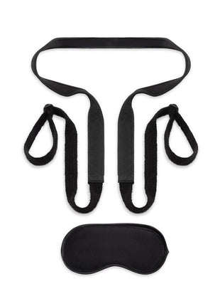 Lux Fetish Ride-Me Harness with Reins - Black