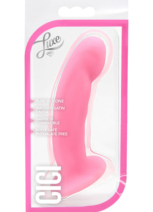 Luxe Cici Silicone Dildo - Pink - 6.5in