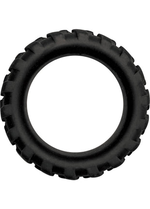 Mack Tuff Large Tire Silicone Cock Ring - Black - Large