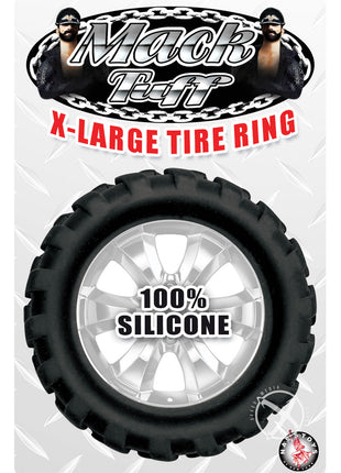 Mack Tuff X Large Tire Silicone Cock Ring - Black - XLarge