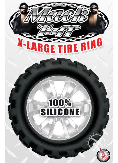 Mack Tuff X Large Tire Silicone Cock Ring - Black - XLarge