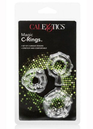 Magic C-Rings Cock Rings - Clear - 3 Piece Set