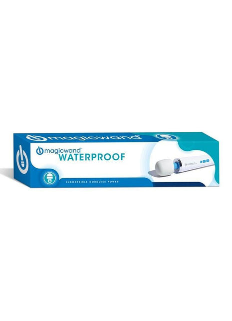 Magic Wand PlusHV-360 Waterproof Rechargeable Multispeed Vibration Massager - Blue/White