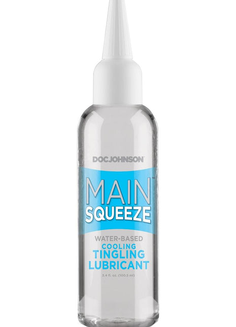 Main Squeeze Cooling Tingling Water Based Lubricant - 3.4oz