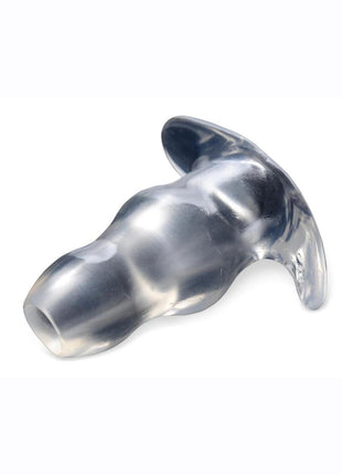 Master Series Clear View Hollow Anal Plug - Clear - Medium
