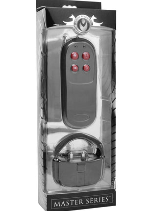 Master Series Cock Shock CBT Electric Cock Ring with Remote Control - Black