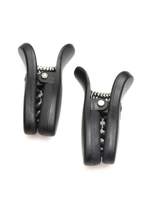 Master Series Dark Grip Vibrating Nipple Clamps
