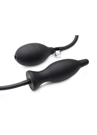 Master Series Dark Inflator Inflatable Silicone Anal Plug
