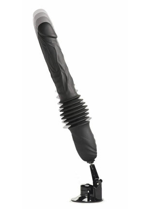 Master Series Double Pounder Silicone Vibrating Dildo Thruster with Remote