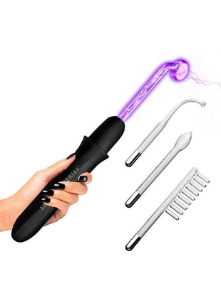 Master Series Elektrawand Rechargeable E-Stim Wand with Attachments