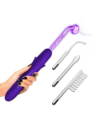 Master Series Elektrawand Rechargeable E-Stim Wand with Attachments
