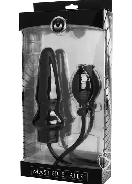 Master Series Expand XL Inflatable Anal Plug - Black - XLarge