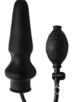 Master Series Expand XL Inflatable Anal Plug - Black - XLarge