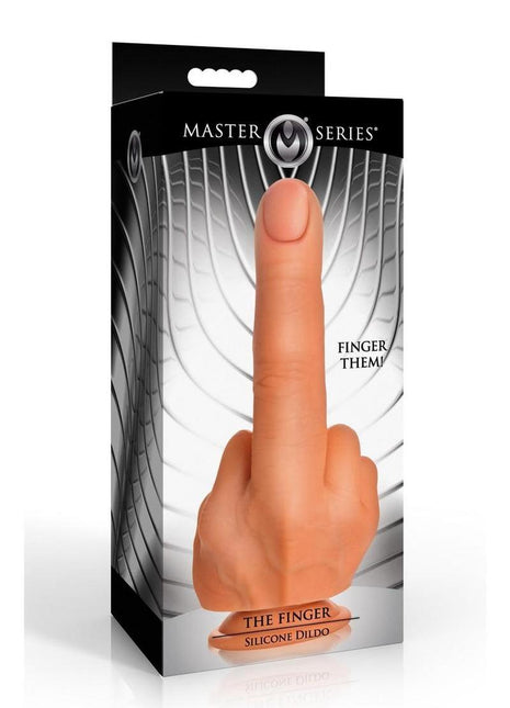 Master Series Finger Silicone Dildo - Vanilla
