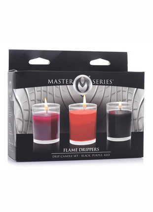 Master Series Flame Drippers Drip Candle - Black/Red - Set