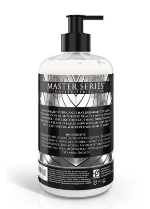Master Series Jizz Cum Scented Water Based Lubricant - 16oz