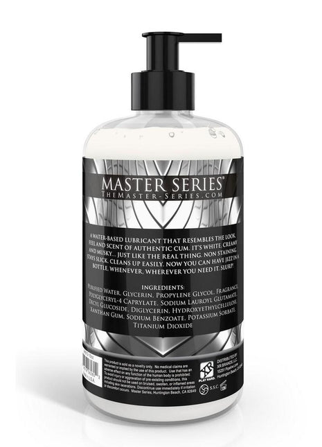 Master Series Jizz Cum Scented Water Based Lubricant - 16oz