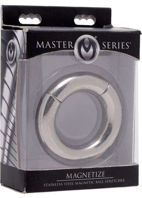 Master Series Magnetize Stainless Steel Magnetic Ball Stretcher - Black