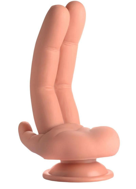 Master Series Mr Fingers Silicone Dildo 7.8iin - Vanilla