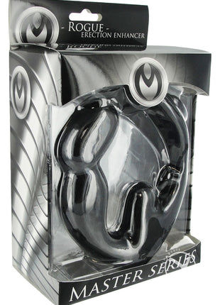 Master Series Rogue Erection Enhancer + Anal Plug - Black