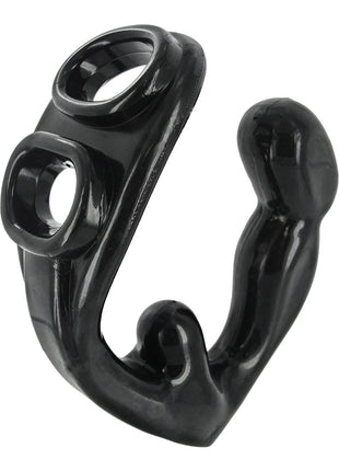 Master Series Rogue Erection Enhancer + Anal Plug - Black