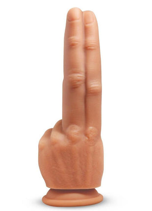 Master Series The Pleaser Double Finger Silicone Dildo - Vanilla