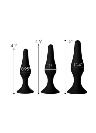 Master Series Triple Spire Tapered Silicone Anal Trainer