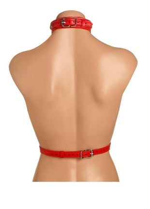 Master Series Vixen Female Chest Vegan Leather Harness
