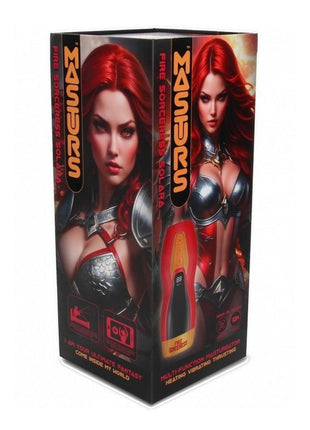 Masturs Solara Fire Sorceress Rechargeable Multi Function Masturbator - Red