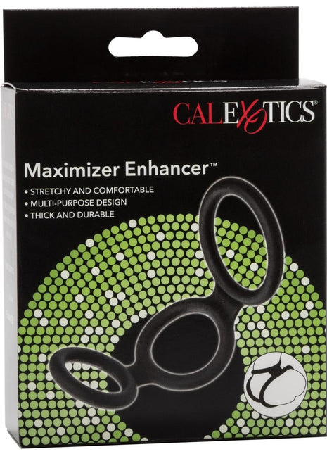Maximizer Enhancer Silicone Cock Ring - Black