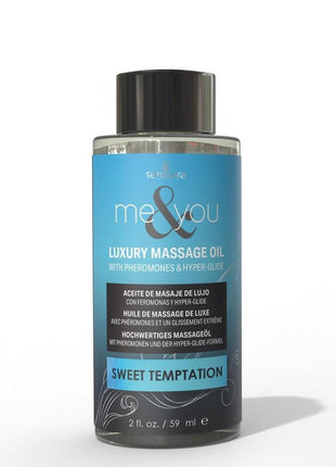 Me and You Pheromone Infused Luxury Massage Oil Sweet Temptation - 2oz