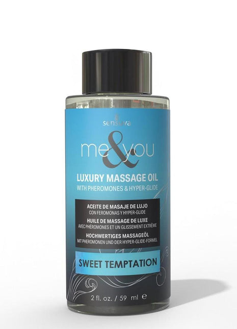 Me and You Pheromone Infused Luxury Massage Oil Sweet Temptation - 2oz
