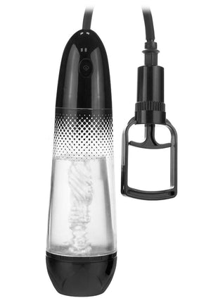 ME YOU US Amplify Pump Masturbator - Black/Clear