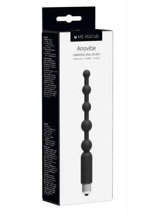 ME YOU US Anovibe Vibrating Anal Beads - Black
