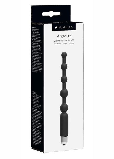 ME YOU US Anovibe Vibrating Anal Beads - Black