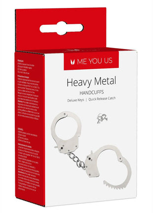 ME YOU US Heavy Metal Handcuffs - Metal/Silver