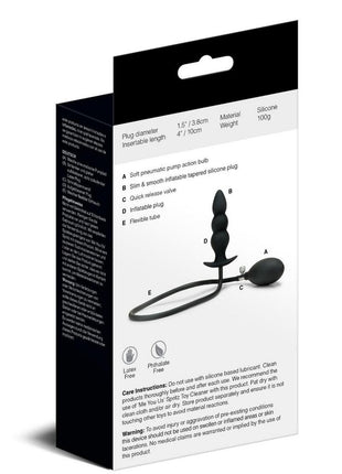 ME YOU US Inflatable Silicone Anal Beaded Plug